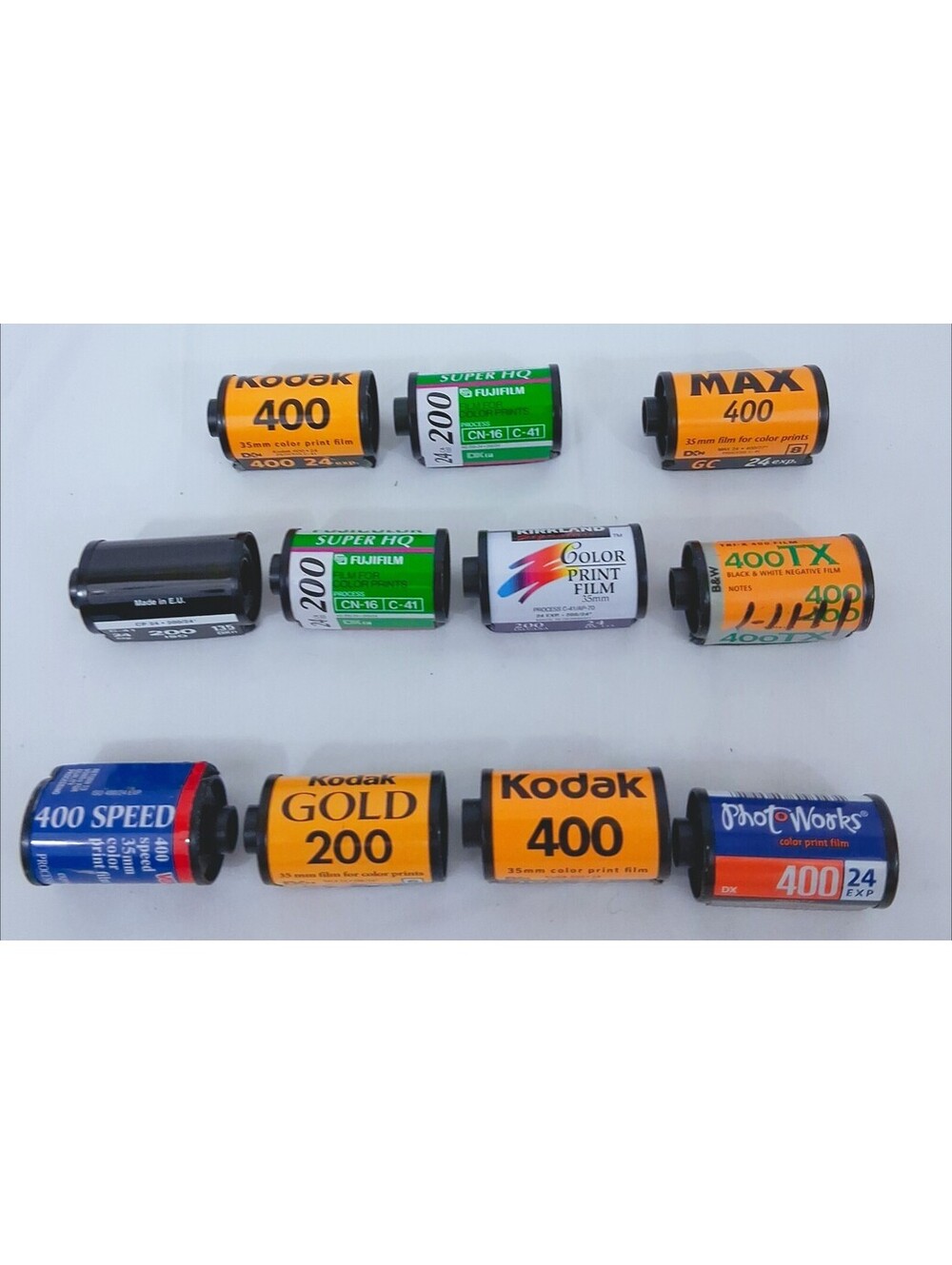 ASSORTED Films Lot of 11 EXPOSED Undeveloped Film Varies Brands